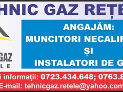 Angajam necalificati si instalatori de gaze
