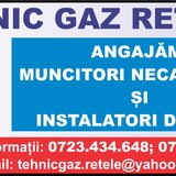 Angajam necalificati si instalatori de gaze